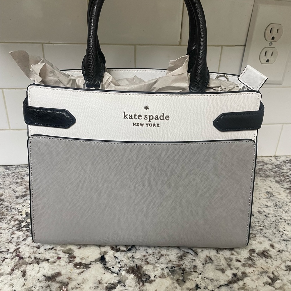 kate spade Black and Gray Satchel